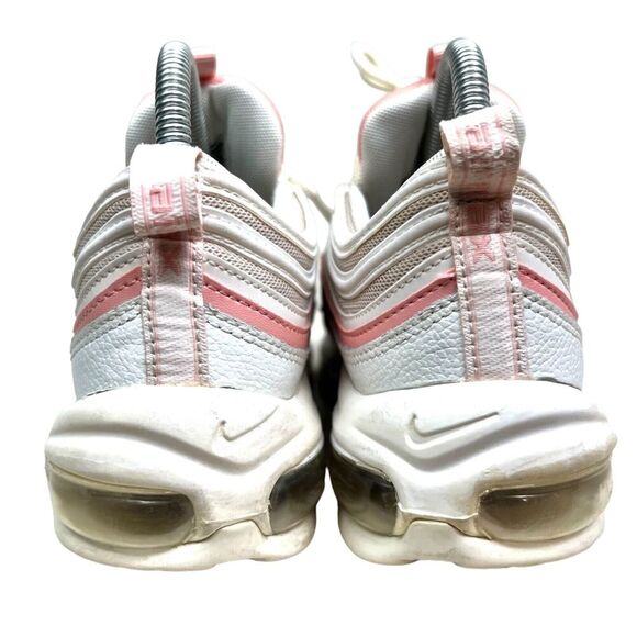 Nike Air Max 97 Womens Sneakers Low Top Lace Up Bleached Coral White‎ Size 7.5 - Picture 2 of 8